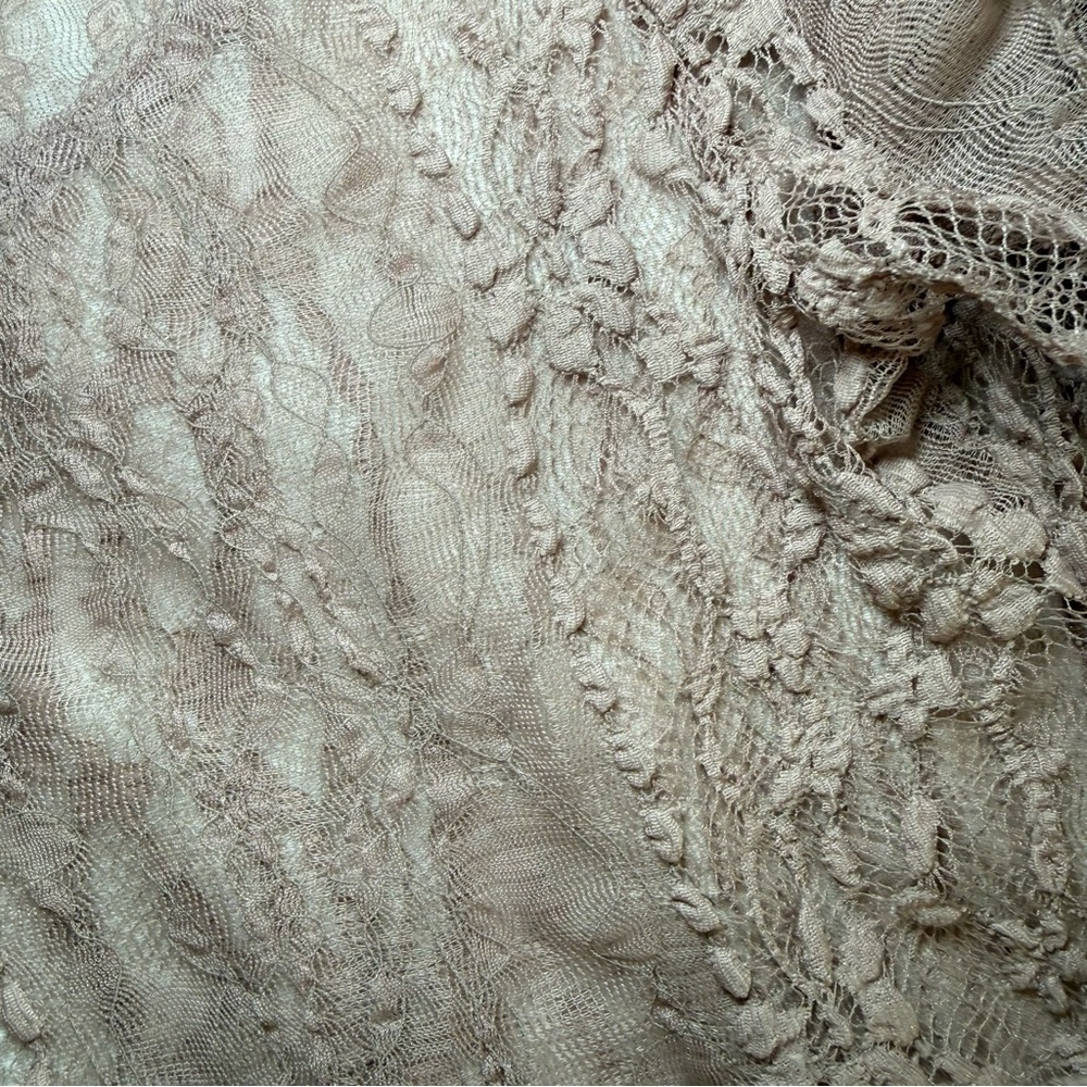 Vintage Y2K Sheer Boho Fairy Top Large Lace Ballet Coquette Dainty layering - Picture 6 of 7